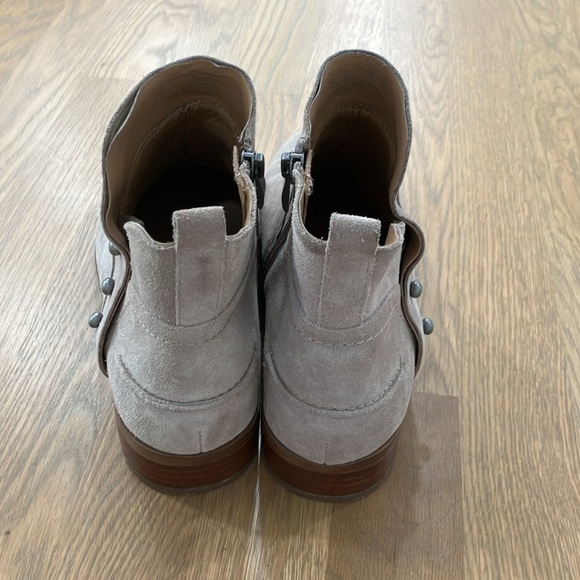 Franco Sarto Women's Gray Robin Graham Suede Leather Booties Boots - Picture 2 of 8